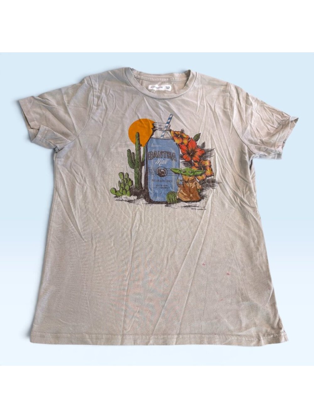 Abercrombie Kids Grogu Bantha Milk Graphic T-Shirt Size 15/16